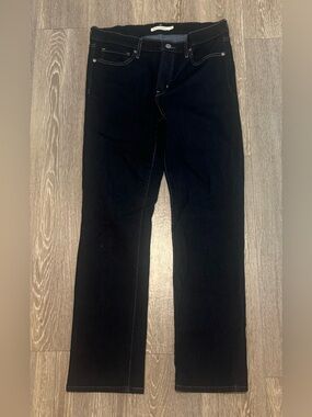 Women's  Dark Wash Levi’s Shaping Straight Jeans